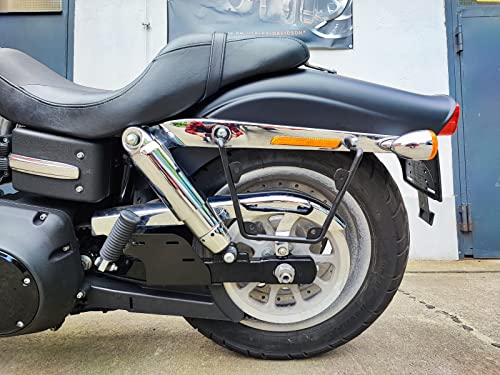 Support de sacoche de selle gauche droit Harley Dyna Streetbob Wide Glide 1991-2017