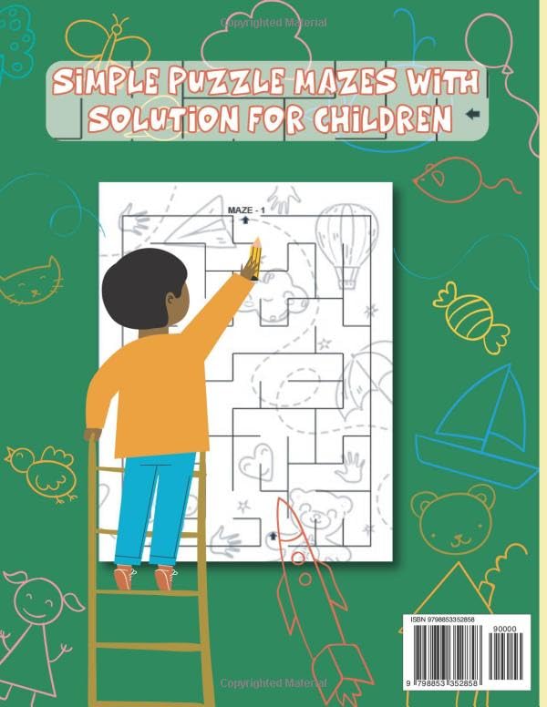 Maze Book For Kids Ages 7-10: A Fun and Exciting Maze Activity Book for Kids | Perfect for Ages 7-10 | 100 Mazes Activity Book with Solution easy maze For children| Entertainment and Learning image 3