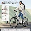 Jasion YC1 ST 26" Electric Bike,1000W Peak Motor, Step-Through Ebike for Adults, 360WH Removable Battery, Up to 50miles, Max 25MPH Urban Commuter E-Bike, 7 Speeds & Front Suspension #2
