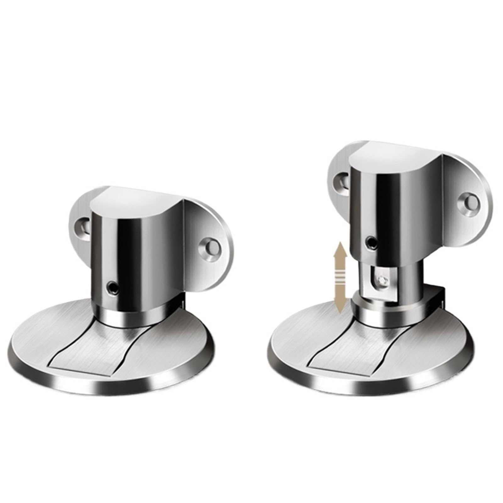 1PCS Adjustable Door Stop Anti-Collision Household Invisible Punch-Free Magnetic Door Stopper(Cyan Bronze)