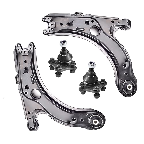 Image of ASTARPRO 12pcs Suspension Kit Front Lower Control Arms and Ball Joints /Tie Rod End Inner and Outer with Boot /Sway Bar Links Compatible with 2002-2010 Volkswagen Beetle Golf Jetta