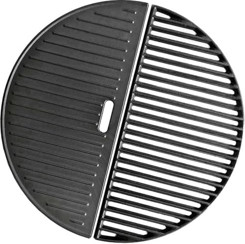 Cmanzhi 18-Inch Cast Iron Grate for Kamado Joe and More