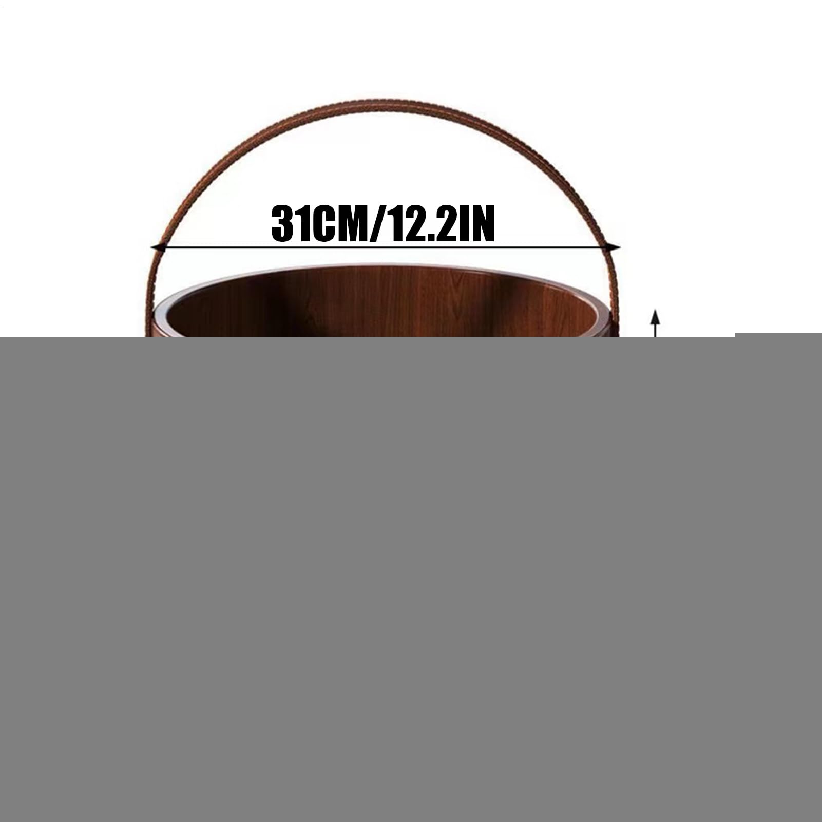 Holz-Fuß-Spa-Wanne für Stressabbau, natürliches Fußbad für Senioren, Erwachsene, Männer, Frauen