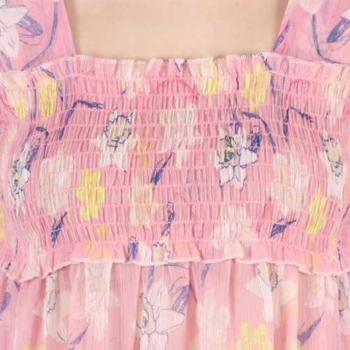 Image of POPWINGS Printed Chiffon Peplum Tops for Women