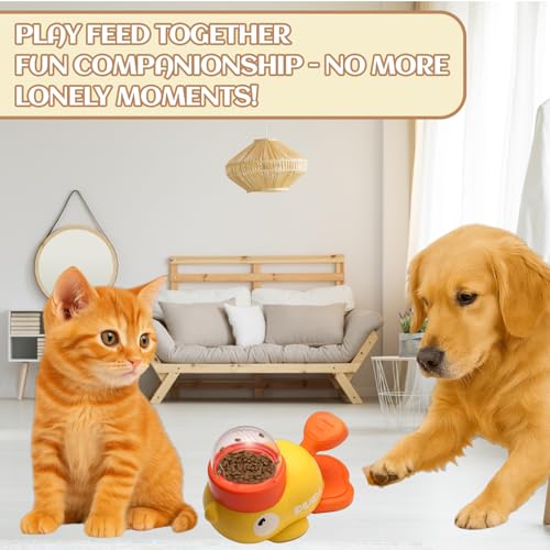 Dog Treat Dispenser Toy, Dog Puzzle Toys, Duck Shape Treat Dispenser Dog Toy, Fun Interactive Puppy Enrichment Toys, Dog Puzzle Feeder for Small Medium Large Cats Dogs Resistant Chew Pet Feeder - Image 4