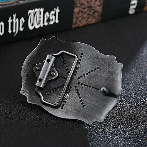 Image of HUABOLA CALYN Belt Buckle Men, Western Cowboy Rodeo Small Alphabet Letter ABCDMRJ to Z Initial Belt Buckles for Women
