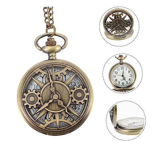 SOIMISS 3 Pecas Relógio De Bolso Masculino Relógio Pendurado Retrô Relógios Steampunk Para Homens Re