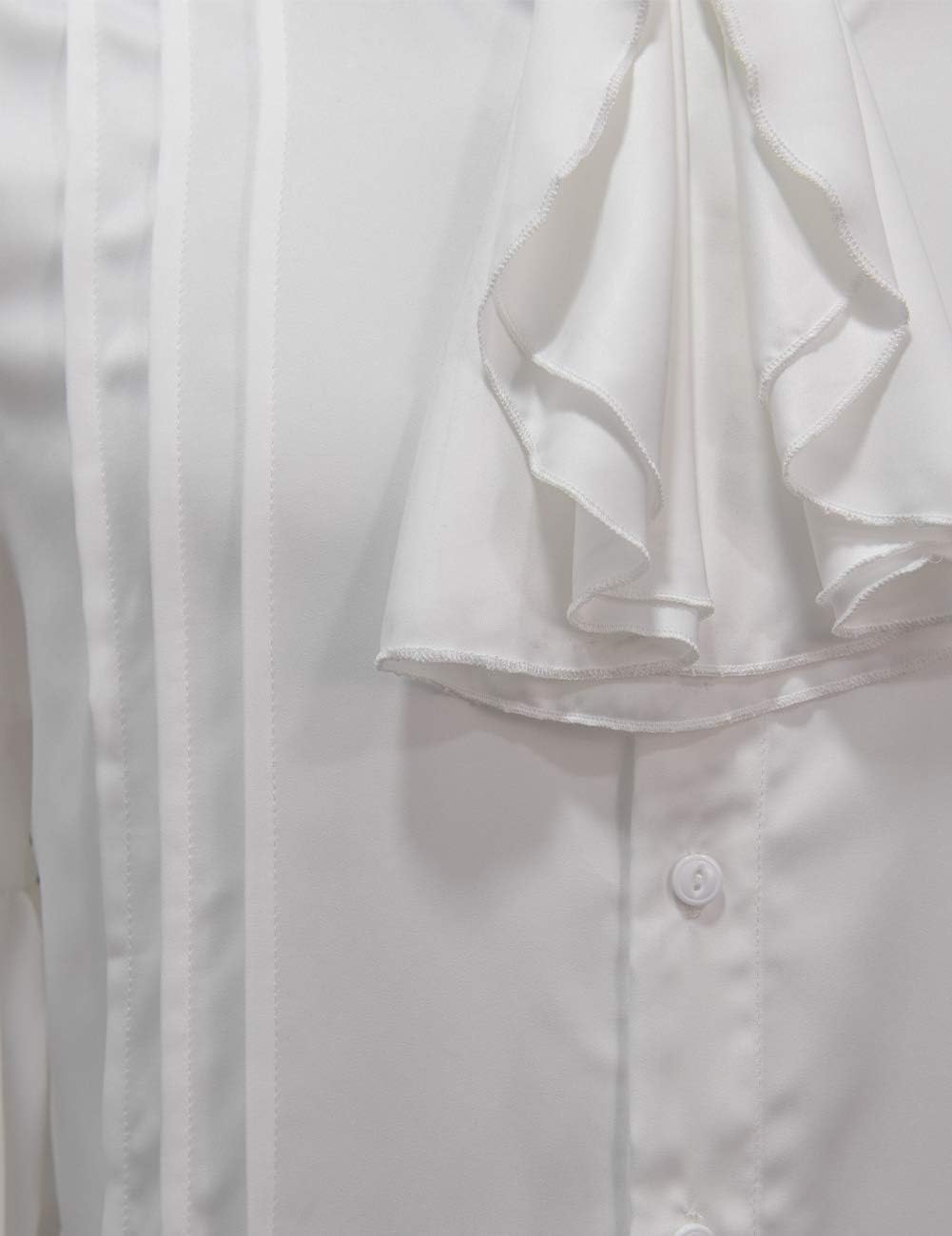 Crubelon Mens Pirate Shirt Vampire Renaissance Medieval Victorian Gothic Clothing - Image 4