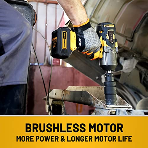 Meagle Tmg Cordless Impact Wrench 1/2 Inch, 20V High Torque Impact Wrench Kit, Brushless Impact Gun Max Torque 740 Ft-Lbs 1750 Rpm, 4.0Ah Li-Ion Battery Power Impact Wrench With Fast Charger #TOP4