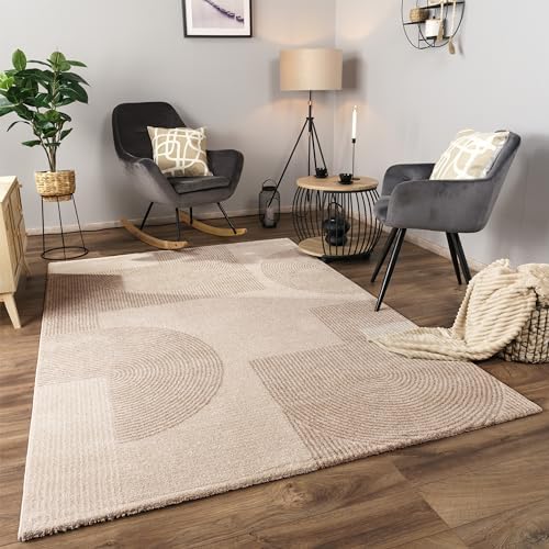 Paco Home Tappeto Salotto Moderno Soggiorno Pelo Corto Motivo Ast...