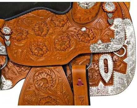High Premium Quality Genuine Leather Western Show Saddle for Horse Wholesale Price Available Horse Equestrian Supplies