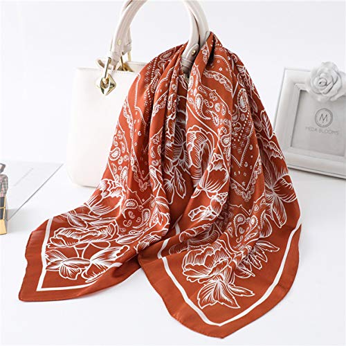 WENLOOY Square Satin Silk Feeling Hair Scarf Headscarf for Women/Men's Necktie Silk Bandanas Pocket Square2