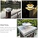 Zerodeko 2pcs Solar Outdoor Post Lights Waterproof Pillar Lighting Tool with White and Warm Dual Light for Fence and Courtyard