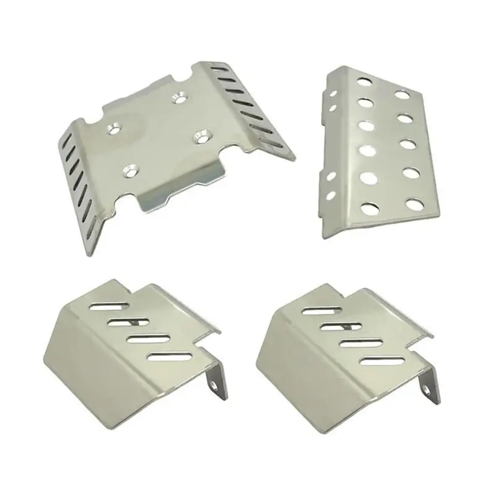 Per Hyper Go Per MJX H8H Westward V1 V2 1/8 Rc Per Arrampicata Auto In Acciaio Inox Anteriore Posteriore Telaio Protezione Skid Piastra Parti Versione Accessori