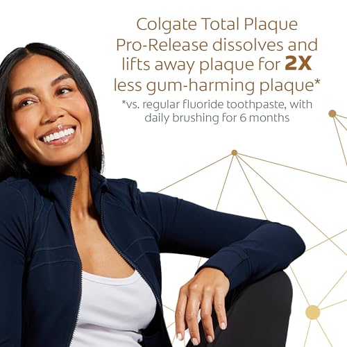 Colgate Total Plaque Pro Release Whitening Toothpaste, 2 Pack, 3.0 Oz Tubes - Image 4