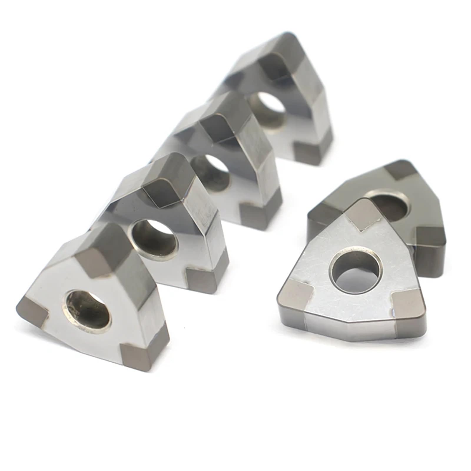 Insertos De Diamante CBN WNGA080408 Herramientas Torneado Para Hoja Torno CNC Acero Duro(WNGA080412 10PCS)