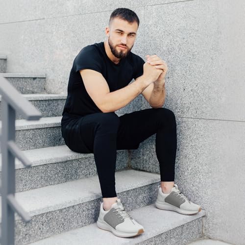 Image of HEEZ Mens Slip On Fashion Sneakers Walking Shoes for Men Comfortable Breathable Casual Running Shoes