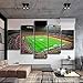 Produktbild lglays 5 Stücke NOU Camp Fußballplatz Dekorative Leinwand Gemälde Wandkunst Drucke Sport Fußball Poster Jungen Room Home Decor Gerahmte-30x40cm/60cm/80cm