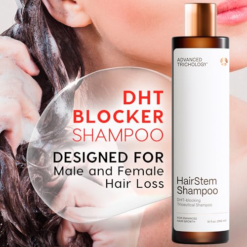 HairStem DHT Blocker Hair Growth Shampoo Products with Biotin, Saw Palmetto - Clinically Developed - Hair Loss Products Treatments- 10oz
