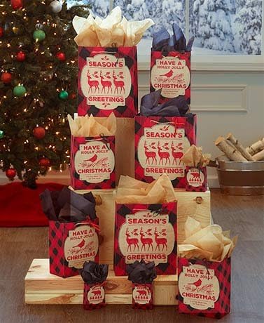 40-Pc. Holiday Gift Bag Set