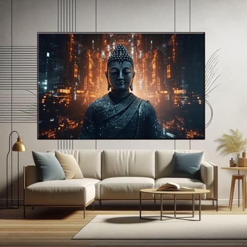 Tableau Bouddha pour décoration de jardin zen et studio de yoga