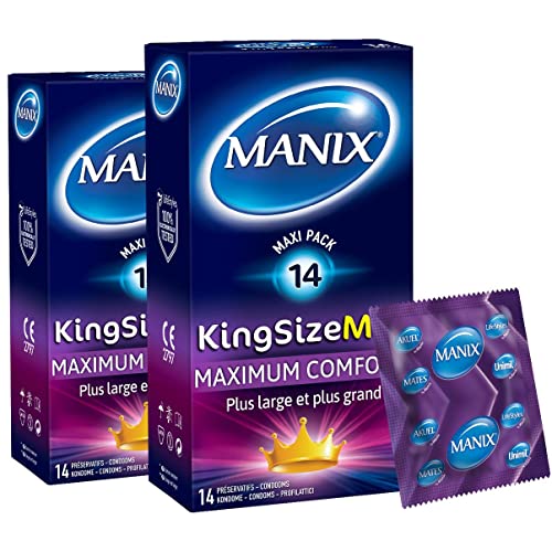 Manix - Pack 28 Préservatifs King Size Max - Maximum Confort Cover