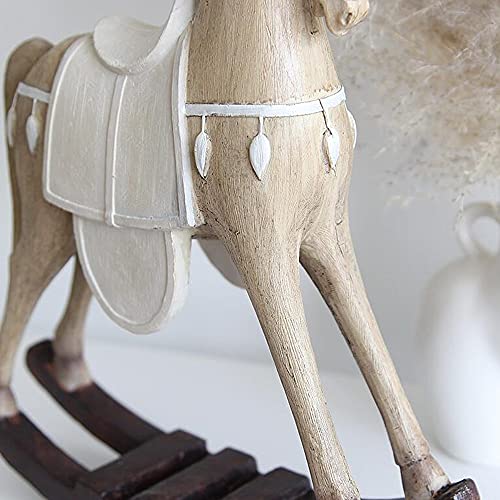 Abstract Paard Beeldhouwkunst Standbeelden, Rustieke Imitatie Oude Rustieke Stijl Woonkamer Decoratieve Ornamenten… - Image 7