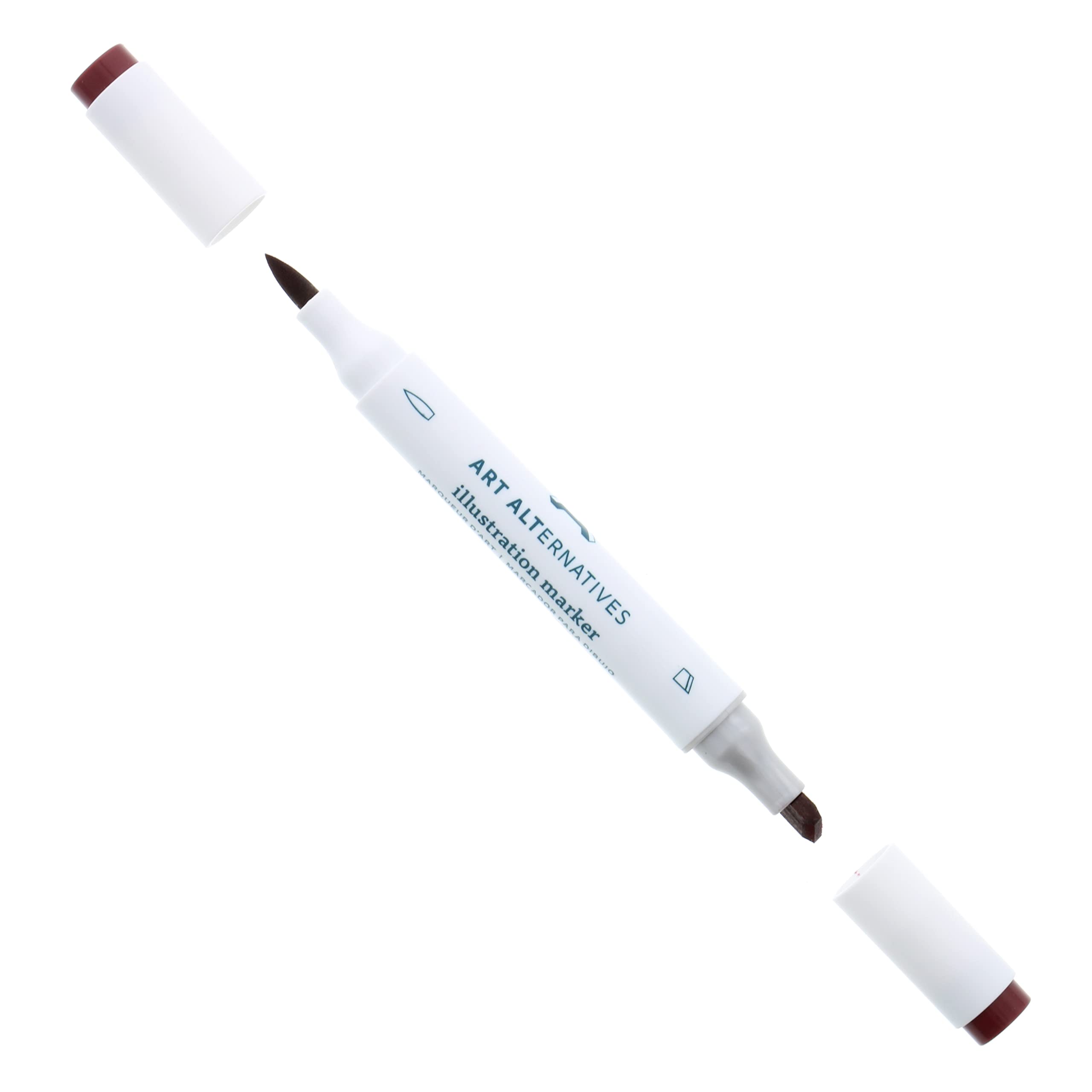 Art Alternatives Illustration Marker, Ruby Red R20 - Dual Tip Brush + Chisel - Alcohol Marker - Illustration, drawing, manga, coloring