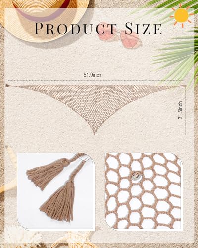 Halloween Mermaid Skirt Cosplay Women Fishnet Crochet Cover-ups Skirt Swimwear Shell Beach Wrap Halloween Outfit2