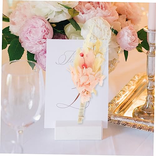 6 pcs mini flores secas para decoración de bodas miniatura 7