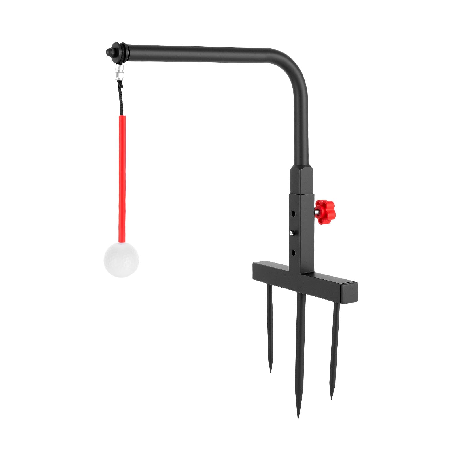 Lumivew Outdoor Golf Hitting Swing Training Tool | Professional Golf Ball Chipping Practice Hitting Tool Golf Swing Trainer Adjustable Practice Aid with Auto Ball Return for Home & Garden