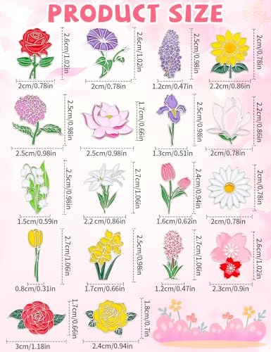 Image of JUNEBRUSHS 36pcs Enamel Pins Bulk for Party Favors Women Girls Clothes Decor Accessories