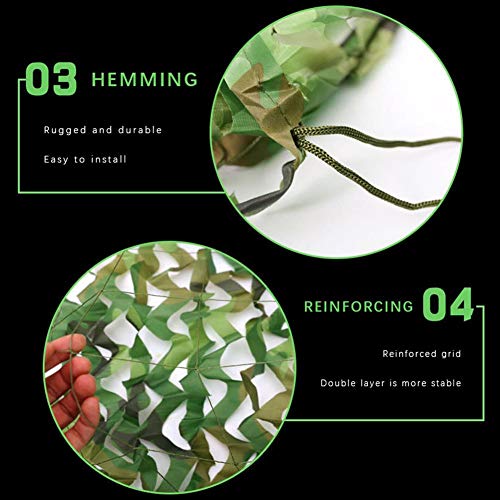 Tarnnetz Camouflage Netz Woodland Armee Tarnung Net für Deko Waldlandschaft Jagd Outdoor Camping Verschiedene Farben… – Bild 5