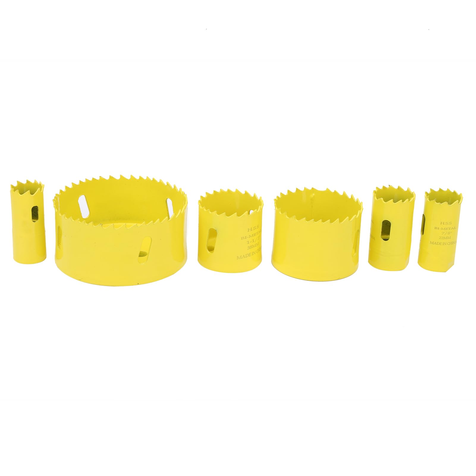 Kit lama per a tazza in acciaio ad alta velocità con punta da trapano e chiave per metallo, legno, PVC e cartongesso, set di frese HSS da 2 mm di spessore con custodia, set di