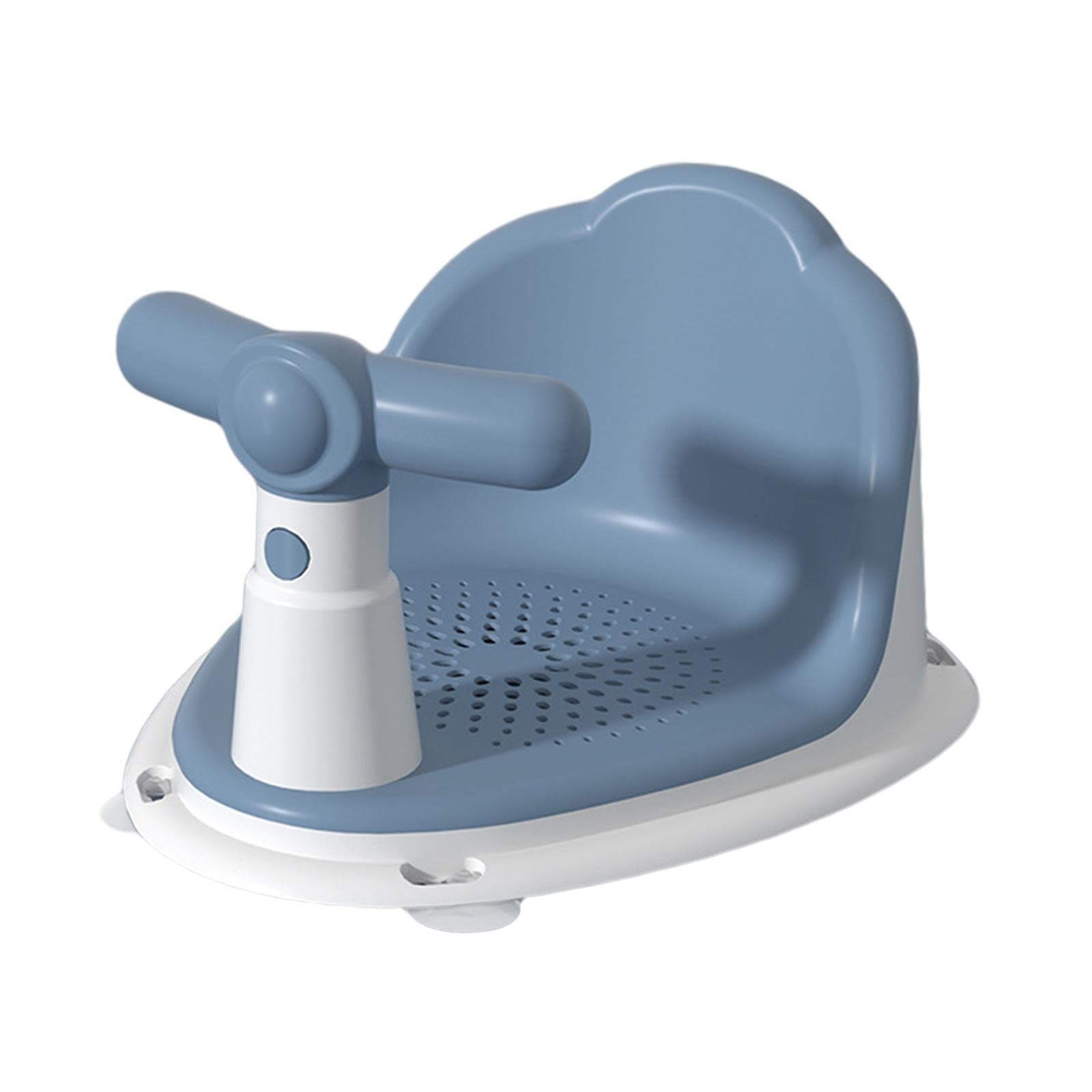 Baoblaze Baby Bath Seat, Baby Bathtub Seat Chair Floor Seat, Non Slip Portable Suction Cups Shower Stool Bath Seat Chair for Kids Newborn Over 6 Months, Blue