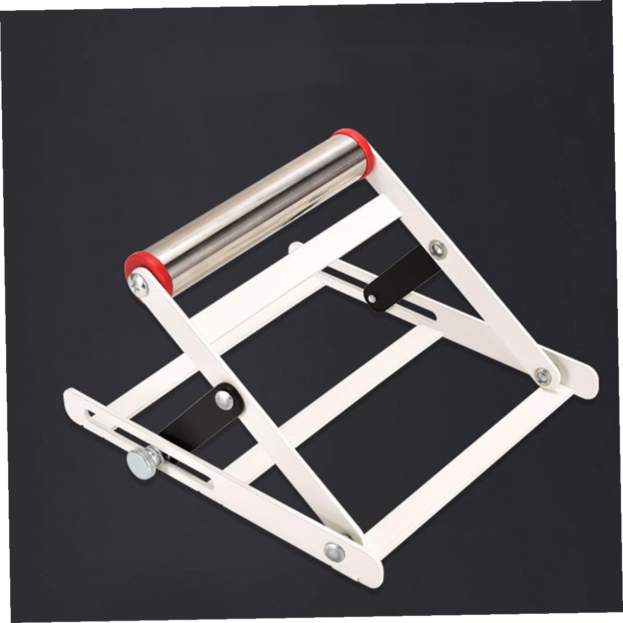 Adjustable Cutting Machine Support Stand with Non-slip Teeth Metal Frame Height Adjustable Material Holder for Power Tool Cutting Workstation