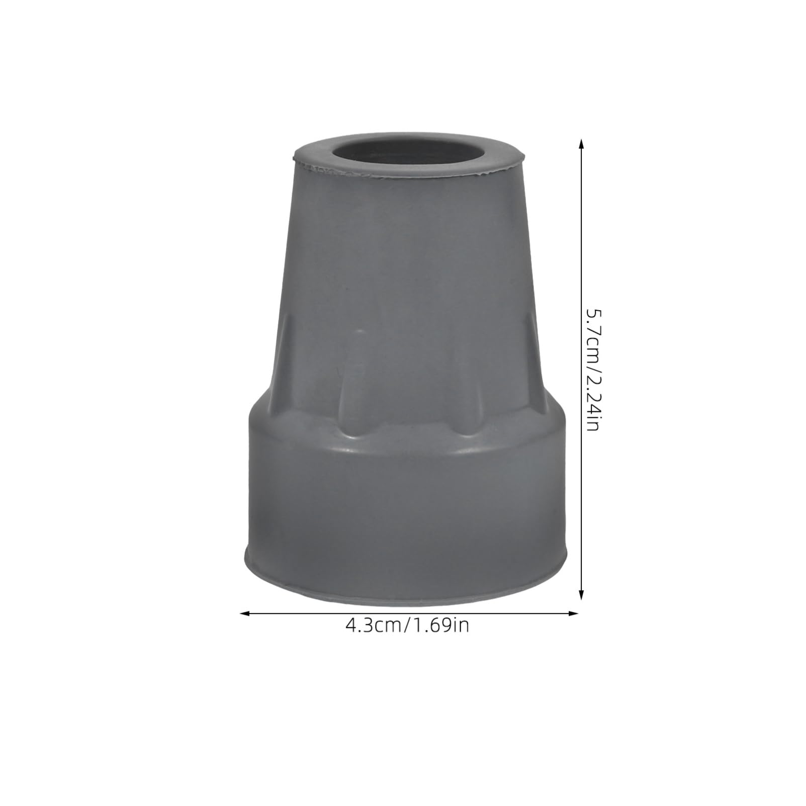 Alfombrilla Antideslizante Para Muletas Reemplazo Accesorios Para Caminar Agarre Tapas De Pies De Muleta Consejos Para Andadores Adulto Apoyo Caucho Gris 6 Piezas X 4