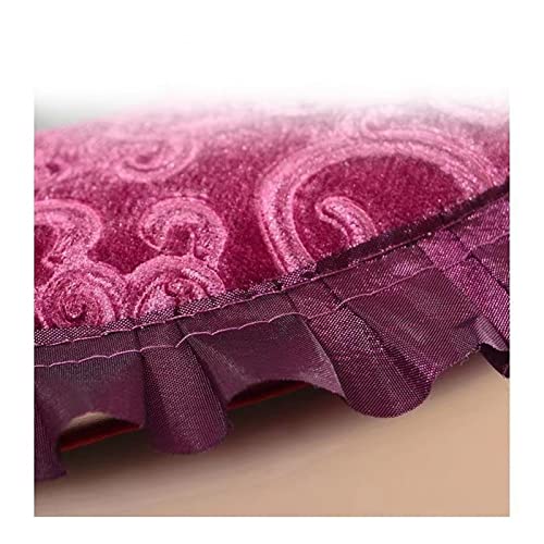 GOOFFY Toilettensitzbezug 3 Stück grau lila mit Aufbewahrungstasche Toilettendeckel dekorativer Toilettentankdeckel Badezimmer-Toilettenkoffer-Abdeckung Polster (Color : Purple) – Bild 4