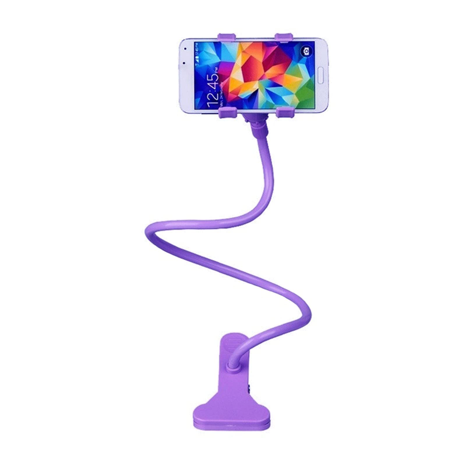 XIANGFASJZ Soporte Movil Soporte de teléfono móvil Universal Soporte de teléfono Celular Flexible (Color : Purple)