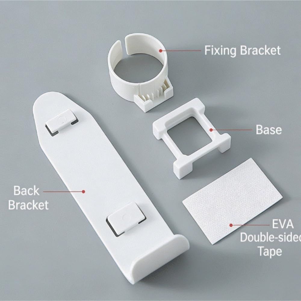 Portacepillos de Dientes para Familia Soporte For Cepillo De Dientes, Almacenamiento For Baño, Diseño Montado En La Pared, No Requiere Perforación Cocinas(3pcs)