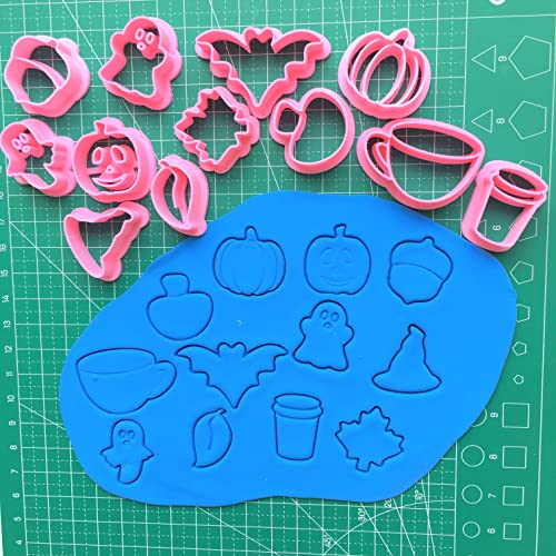 Chenrui Set Of 12 Small Halloween Polymer Clay Cutters, Mini Stud Earring Cutters #TOP4