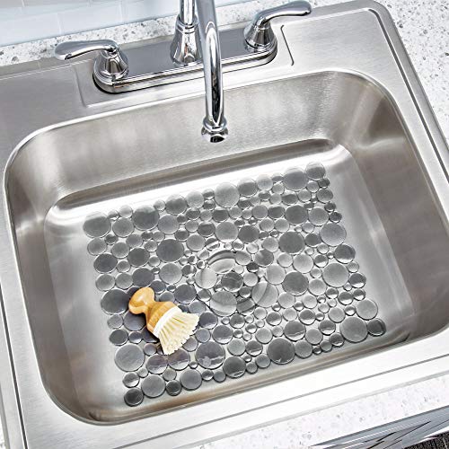 Idesign 9253 Interdesign Bubbli Kitchen Sink Protector Mat-Large, Graphite #TOP1
