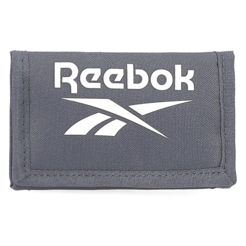 Reebok Ashland Cartera con Monedero Gris 13x8x2,5 cms Poliéster by Joumma Bags