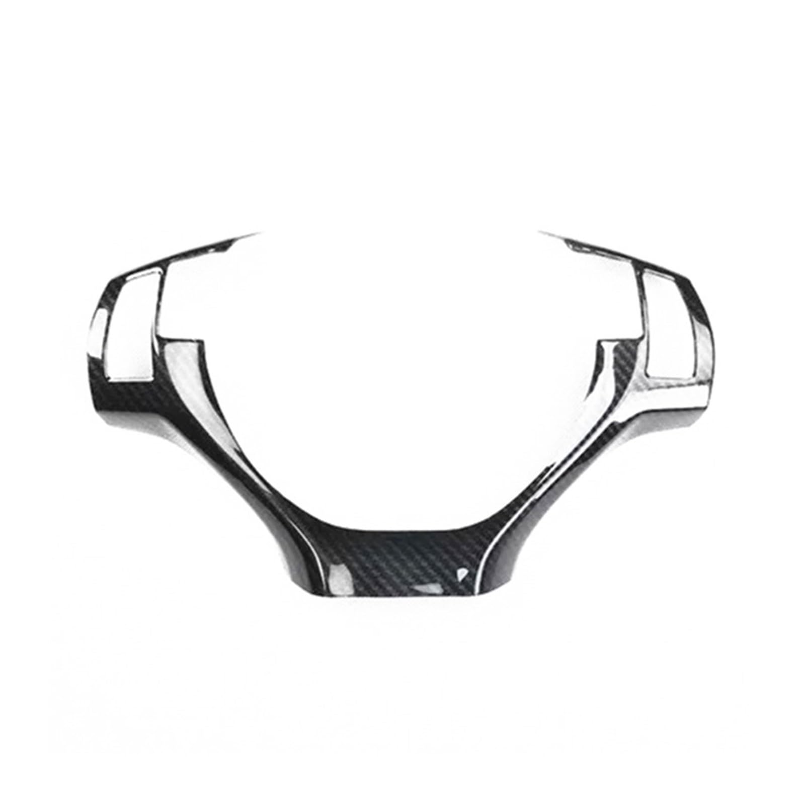 Interior Trim for Lexus ES 2013 2014 Accessories Carbon Fiber Pattern Car Steering Wheel Trim Stickers Interior ABS Moldings Stickers Cover Trim Sticker(White)