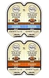 Nutro Perfect Portions Grain Free Soft Loaf Cat Food 2 Flavor 8 Can Variety Bundle, (4) Each: Salmon & Tuna, Chicken - 2.6 Ounces (8 Cans Total)