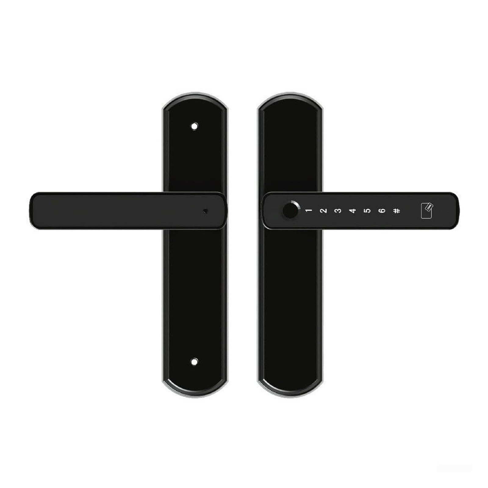 Serrure connectée Serrure de porte électronique intelligente à empreintes digitales, avec clés mécaniques, for Tuya, hôtels et bureaux, maison