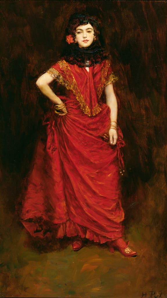 Affiche décorative la danseuse de Howard Pyle impression d'art 60x90 - 5