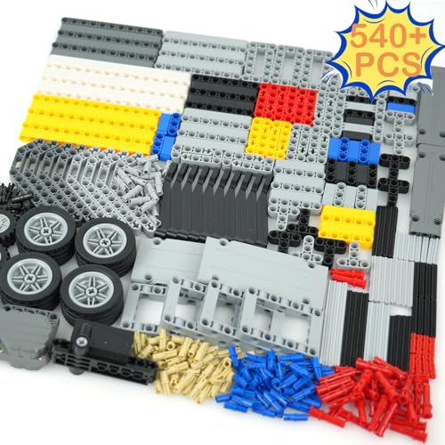 Image of MALEKO Technical Parts, 540+PCS EV3 Building Bricks-Pullback Motor Beams