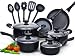 Produktbild Cook N Home 00296 Basics Kochgeschirr-Set, Aluminium, schwarz