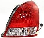 Evan-Fischer Tail Light Assembly Compatible with 2001-2003 Hyundai Elantra Sedan Passenger Side